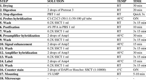 RNAscope protocol for zebrafish embryos at a glance | Download Table