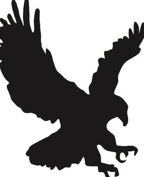 Eagle In Flight Silhouette at GetDrawings | Free download