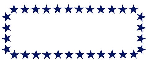 Blue Star Border Clip Art