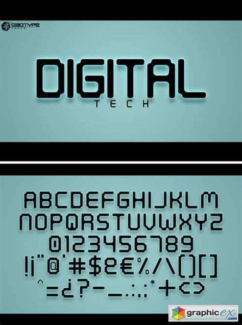 Digital Font » Free Download Vector Stock Image Photoshop Icon