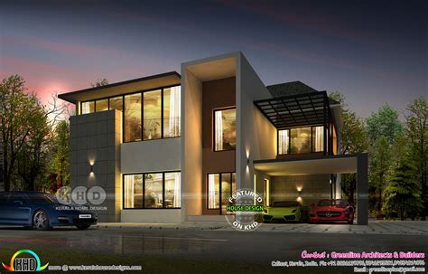 4 BHK ultra modern contemporary home plan - Kerala Home Design and ...