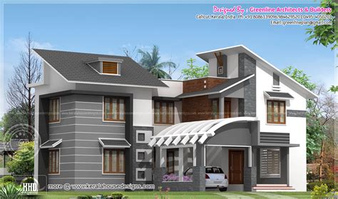 Modern Kerala house exterior in 2750 sq.feet - Kerala Home Design and Floor Plans - 9K+ Dream Houses