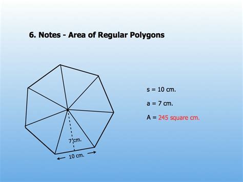 Luis' Math Blog: Question: How do we find the area of regular polygons?