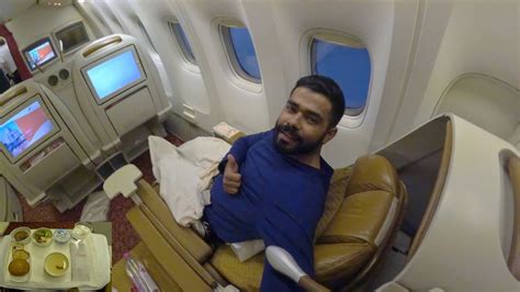 AIR INDIA Boeing 777 BUSINESS CLASS Journey after Tata Takeover || Unlimited FOOD || - Uohere