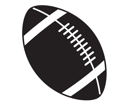 Black and White Football Ball clipart transparent - ClipartWorld