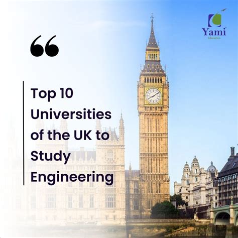 Top 10 Universities of the UK to Study Engineering