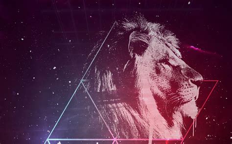 Space Lion Wallpaper