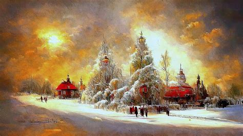 Idyllic Winter Scene by montag451 on DeviantArt