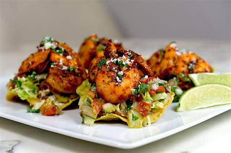 Shrimp Tostadas - Sips, Nibbles & Bites