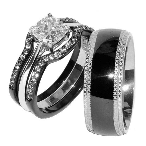 Unique Wedding Ring Sets His And Hers - jenniemarieweddings