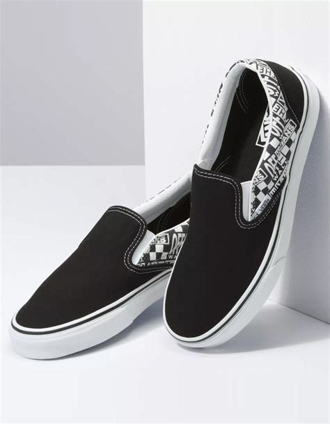 VANS Off The Wall Classic Slip-Ons - BLKWH - VN0A33TB3WI