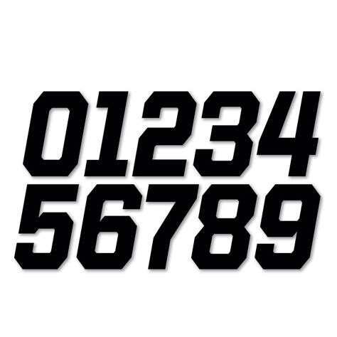 Racing Number Decals