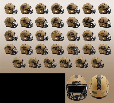 Limited Edition NFL Salute to Service Alternate 2023 Series 2 Riddell Mini Speed Helmets CHOOSE ...