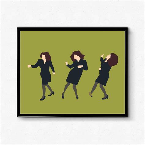 Elaine Dancing Poster Seinfeld Minimalist Poster Feminist - Etsy