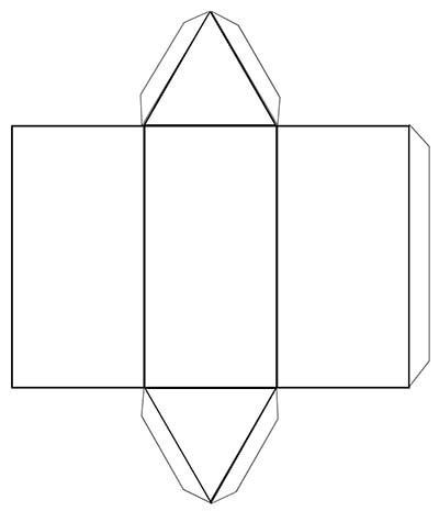 How to Make a Triangular Prism - a Printable 3d Net