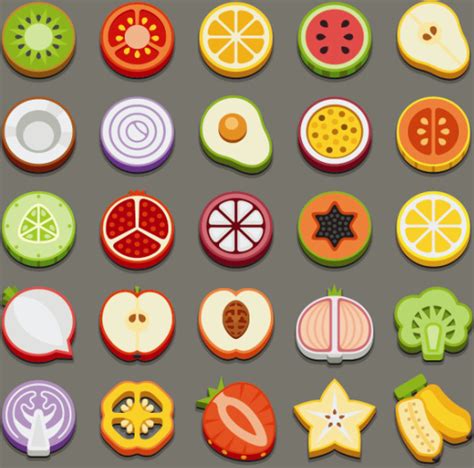 Set of best food icons vectors graphics Free vector in Encapsulated PostScript eps ( .eps ...