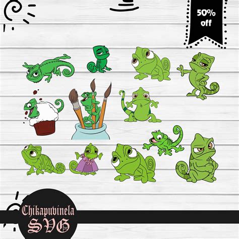 Tangled Pascal Clip Art - Etsy