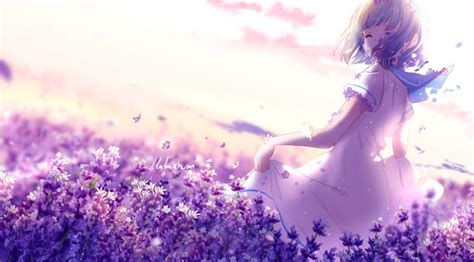 1024x500 Resolution Anime Short Hairs Butterfly Dress Flowers 1024x500 ...