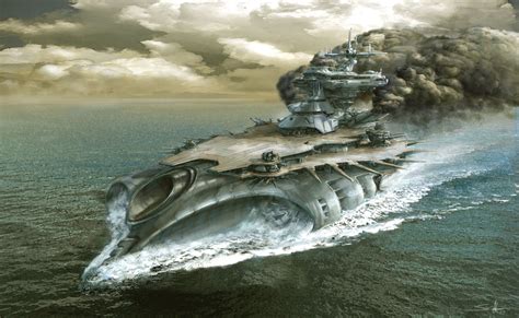 Captain Nemo - Warship Concept by Simon Murton | Warship, Science fiction artwork, Concept ships