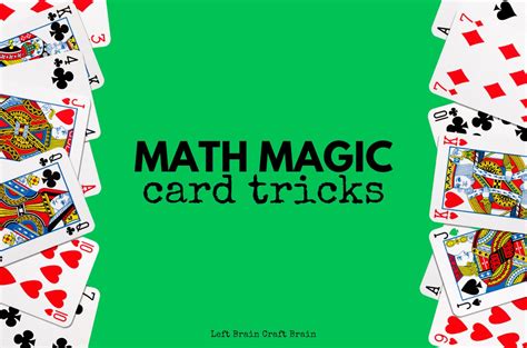 Easy Math Magic Card Tricks - Left Brain Craft Brain