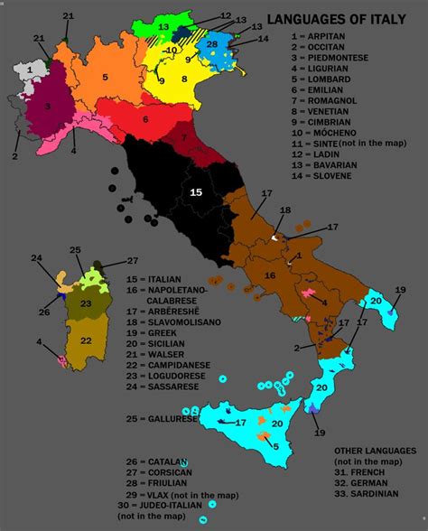 Languages of Italy. | Language map, Language, Geography map