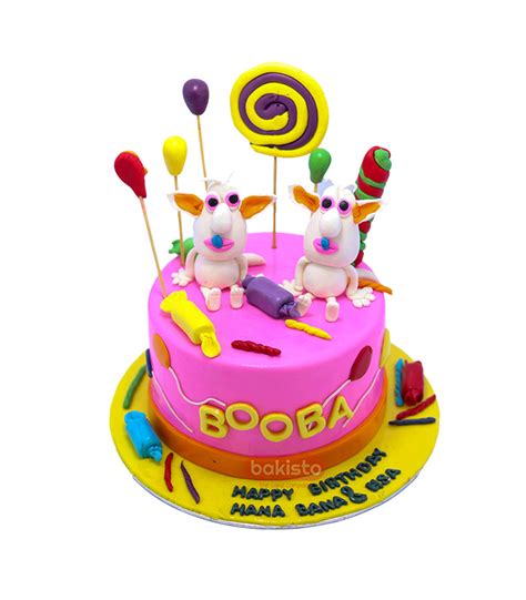 Booba Birthday Cake -heart eyes emoji cake deliver on time in lahore