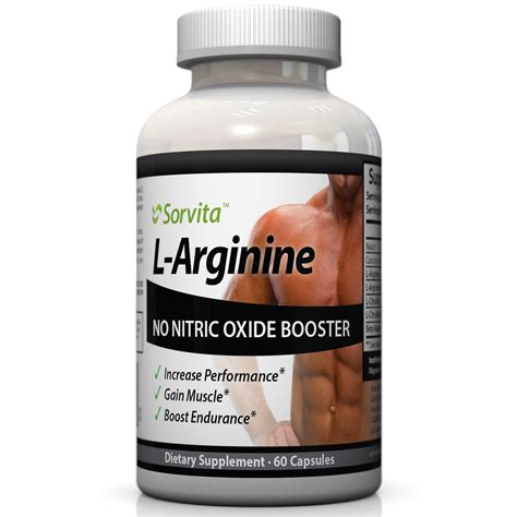 L - Arginine NO2 Nitric Oxide Supplement | Sorvita | Sorvita Nutra Products, LLC