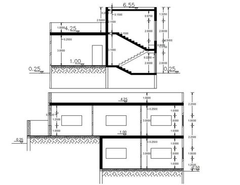 House Building Cross Section AutoCAD Drawing Cadbull | designinte.com