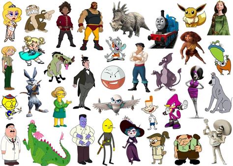 Click the 'E' Cartoon Characters II Quiz - By ddd62291