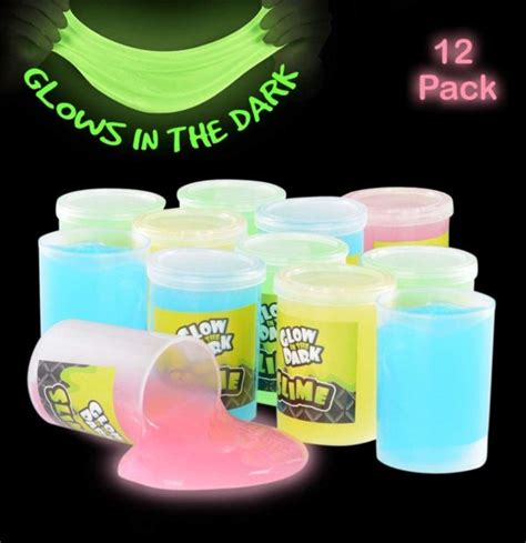 Katzco Glow in The Dark Slime 12 Count - Become a Coupon Queen