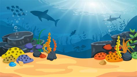 Underwater Ocean Background 6510172 Vector Art at Vecteezy