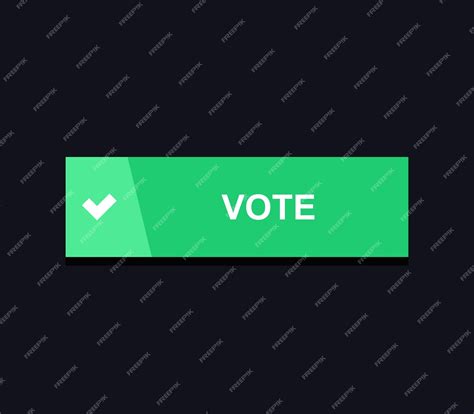 Premium Vector | Vote button