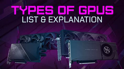 Types of GPUs / Graphics Cards (List & Explanation)