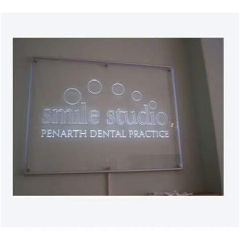 LED Edge Lit Sign at Rs 750/square feet | एज लाइट संकेत चिह्न | led sign - Engravo Graphics Sign ...