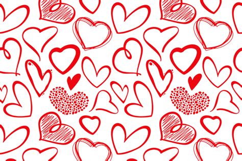 Love heart seamless vector pattern By Microvector | TheHungryJPEG