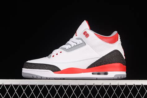 Air Jordan 3 White/Fire Red-Silver-Black For Sale – Jordans To U