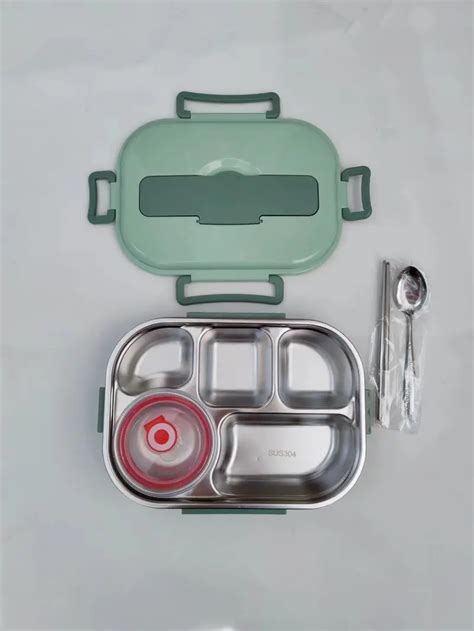 304 Stainless Steel Insulated Lunch Box Compartments Large - Temu