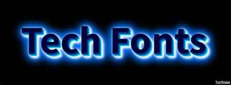 Tech Fonts Text Effect and Logo Design Font