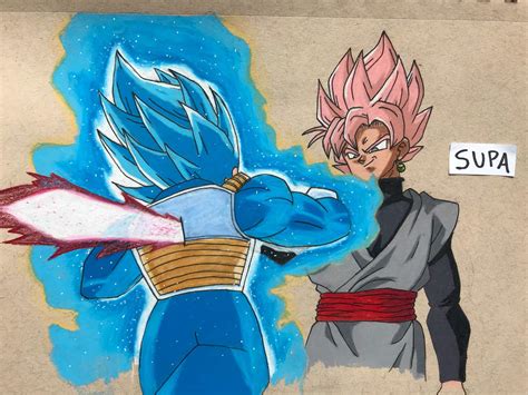 Goku Black vs Vegeta Drawing | DragonBallZ Amino