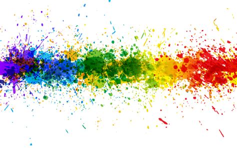 Rainbow Splash Transparent PNG Background | Tableau abstrait, Abstrait ...