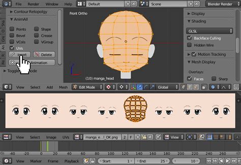 animation - Animating eye texture in a head mesh - Blender Stack Exchange