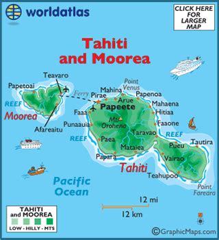 Tahiti Map - ToursMaps.com