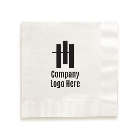 Your Logo Napkins - Fully Custom High-Quality Foil-Pressed Napkins - EG2671 - StationeryXpress