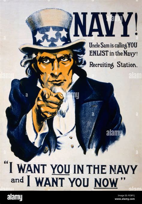 Uncle sam i want you enlist poster hi-res stock photography and images ...