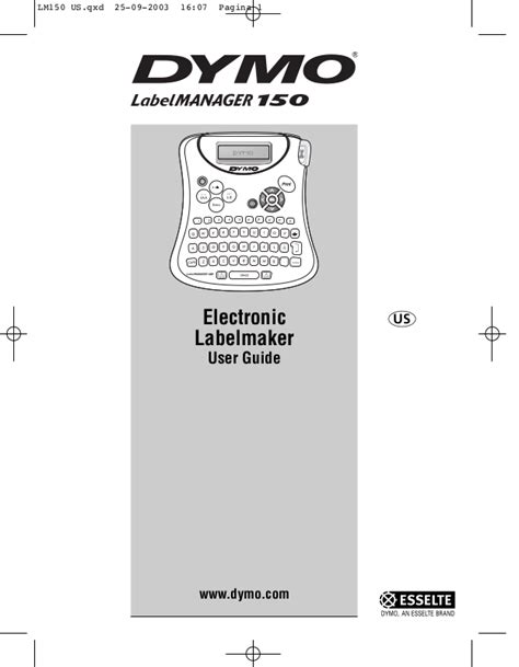 Dymo LabelMANAGER 150 User Manual