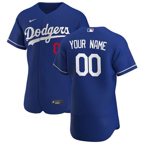 Men's Los Angeles Dodgers Nike Royal 2020 Alternate Authentic Custom Jersey