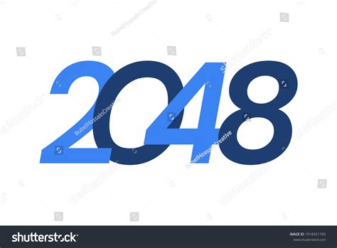 2048 Happy New Year Logo Design Stock Vector (Royalty Free) 1918921745 | Shutterstock