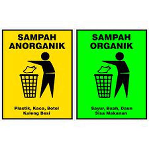 STIKER SAMPAH ORGANIK & ANORGANIK