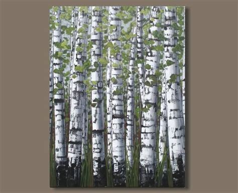 XL Birch Trees Painting Birch Trees Aspens Aspen Trees | Etsy | Birch tree art, Tree painting ...