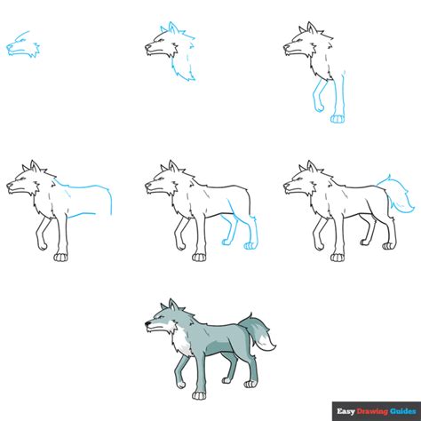 How to Draw an Anime Wolf - Easy Step by Step Tutorial